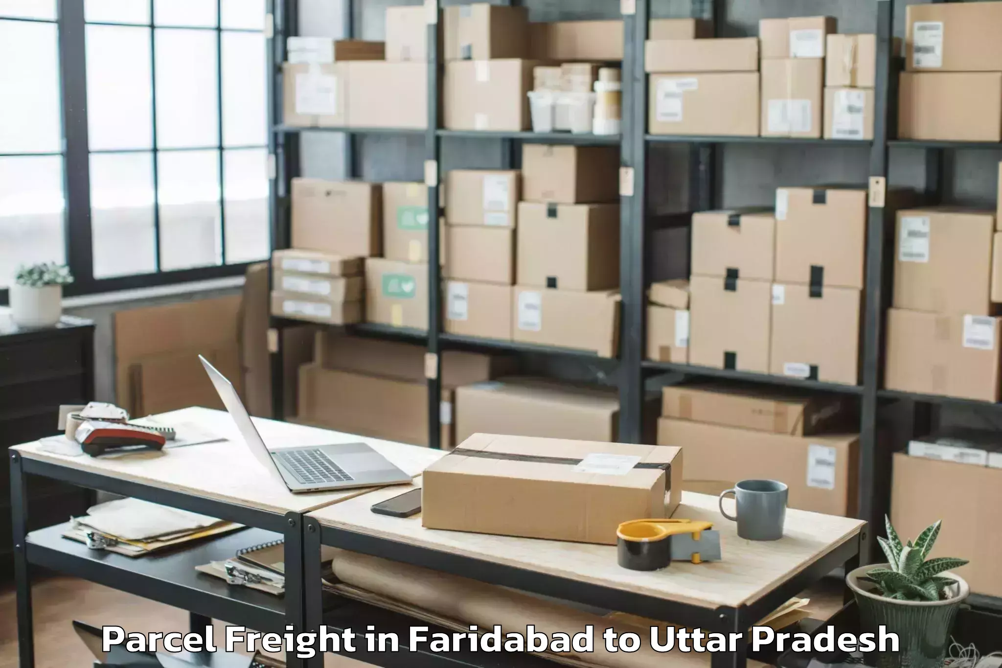 Easy Faridabad to Tilhar Parcel Freight Booking